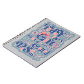 Vandaag is het een gift_ typografie_positief citaa notitieboek (Linkerzijde)