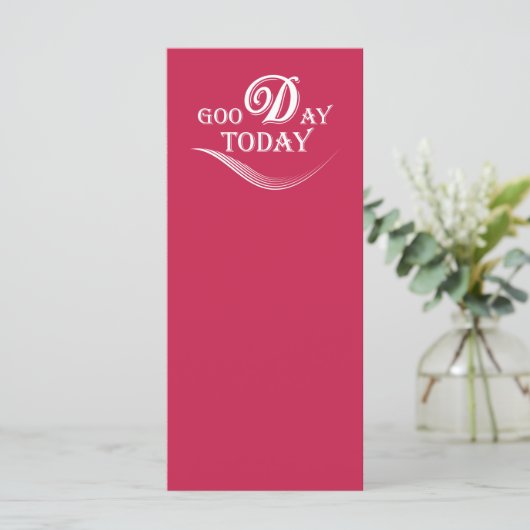 Vandaag is het een goede dag (Staand voorkant)