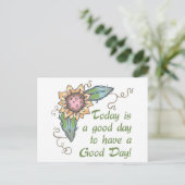 Vandaag is het een goede dag briefkaart (Staand voorkant)