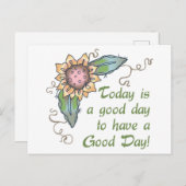 Vandaag is het een goede dag briefkaart (Voorkant / Achterkant)