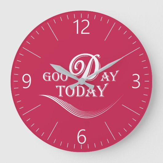 Vandaag is het een goede dag grote klok (Voorkant)