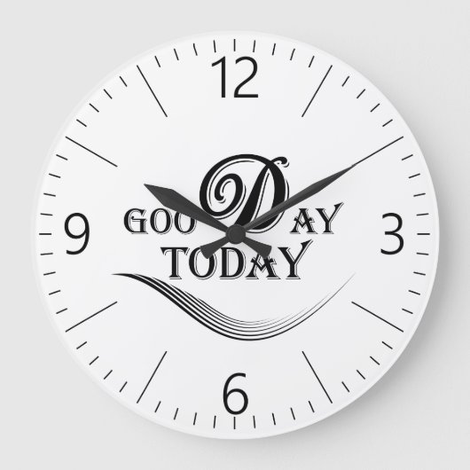 Vandaag is het een goede dag grote klok (Voorkant)