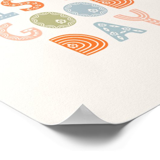 Vandaag is het een goede dag poster (Hoek)