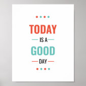 Vandaag is het een goede dag poster (Voorkant)