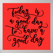 Vandaag is het een goede dag Poster (Voorkant)