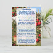 "Vandaag is het een Motivatie Christelijk gedicht  Bedankkaart (Staand voorkant)