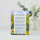 "Vandaag is het een Motivatie Christelijk gedicht Briefkaart (Staand voorkant)