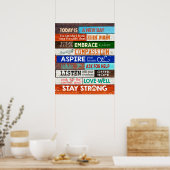 Vandaag is het een nieuwe dag zuster Inspirerend Poster (Keuken)