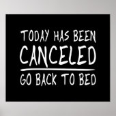 Vandaag is het geannuleerd poster (Voorkant)