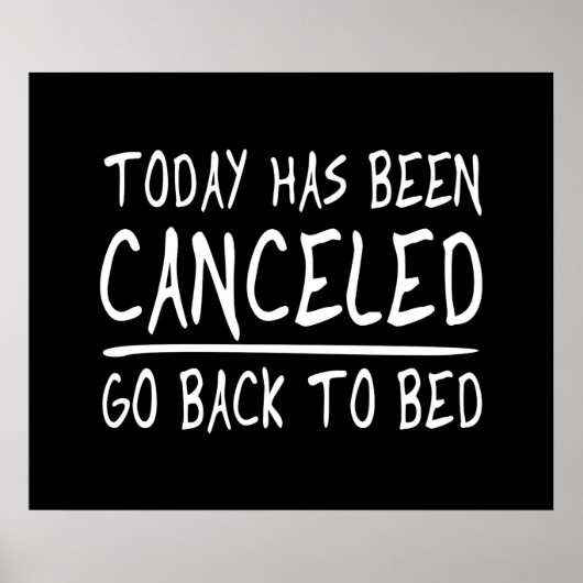 Vandaag is het geannuleerd poster (Voorkant)