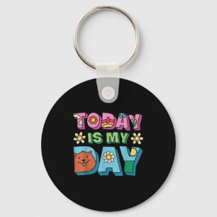 Vandaag is het Groundhog Day Funny Women Retro 60s Sleutelhanger