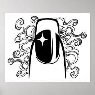 Vandaag is het Hair en Nails Day Poster