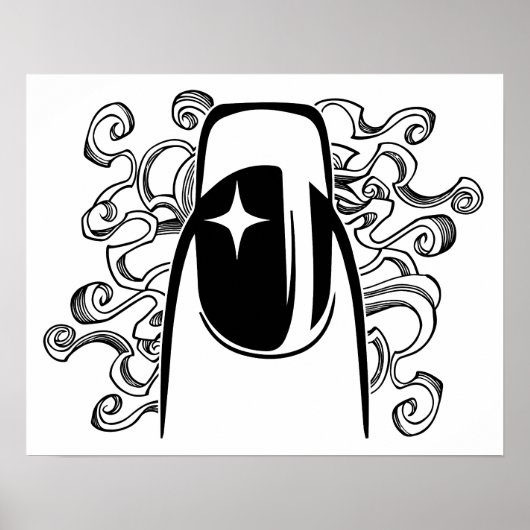 Vandaag is het Hair en Nails Day Poster (Voorkant)