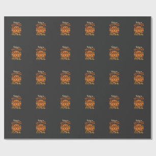 Vandaag is het Halloween-feest Gestapelde Pompoene Cadeaupapier
