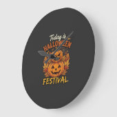 Vandaag is het Halloween-feest Gestapelde Pompoene Grote Klok (Hoek)