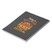 Vandaag is het Halloween-feest Gestapelde Pompoene Notitieblok (Linkerzijde)