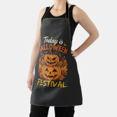 Vandaag is het Halloween-feest Gestapelde Pompoene Schort (Insitu)