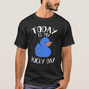 Vandaag is het mijn luie heerlijke dag blauwe rubb t-shirt