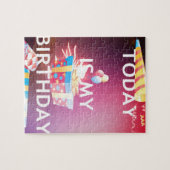 Vandaag is het mijn verjaardag kunstprint legpuzzel (Horizontaal)