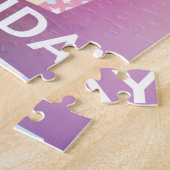 Vandaag is het mijn verjaardag kunstprint legpuzzel (Zijkant)