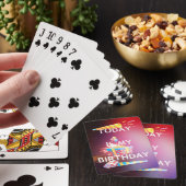 Vandaag is het mijn verjaardag Kunstprint Pokerkaarten (Insitu)