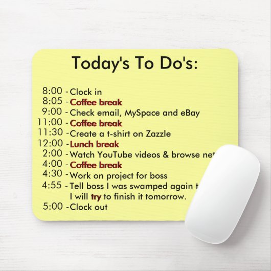 Vandaag is het muismat (Met muis)