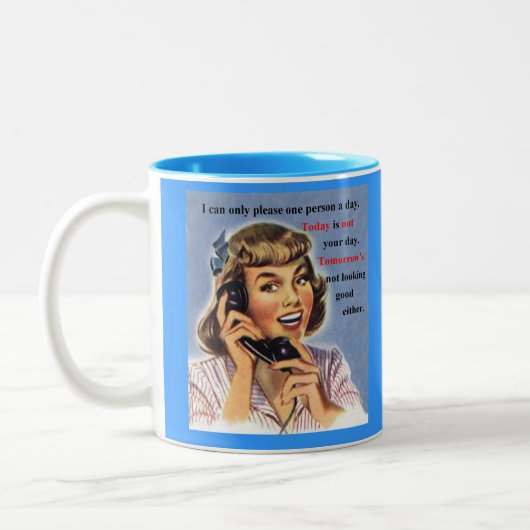 Vandaag is het niet uw dag - de mok van het Afbeel (Links)