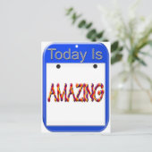 Vandaag is het ongelooflijk briefkaart (Staand voorkant)