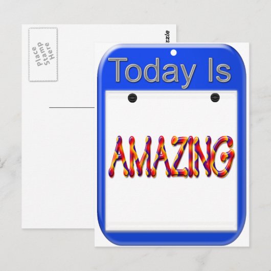 Vandaag is het ongelooflijk briefkaart (Voorkant / Achterkant)