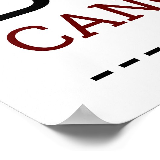 Vandaag is het Poster geannuleerd (Hoek)