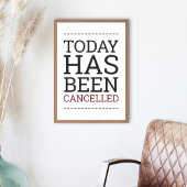 Vandaag is het Poster geannuleerd