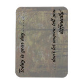 Vandaag is je dag Inspirerend Herfst Scene Fridge Magneet (Verticaal)