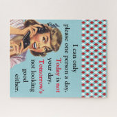 Vandaag is je dag niet , grappige telefoongesprek legpuzzel (Horizontaal)