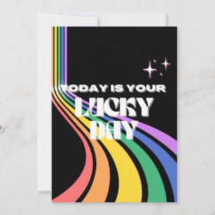 Vandaag is je geluksdag, Lucky, Lucky Girl Feestdagenkaart