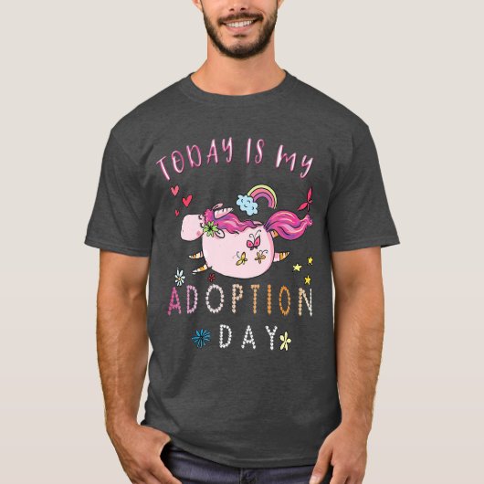 Vandaag is mijn adoptiedag op dag van adoptie voor t-shirt (Voorkant)