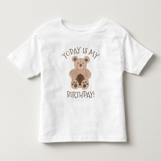 Vandaag is mijn bruine bruine teddybeer kinder shirts (Voorkant)