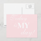 "Vandaag is mijn dag!" Motivatie Briefkaart (Voorkant / Achterkant)