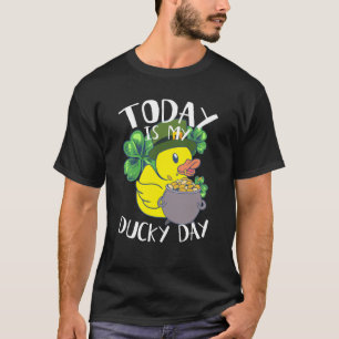 Vandaag is mijn luiftige Ducky Day Yellow Leprecha T-shirt