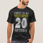 Vandaag is mijn Triplet Brother 20th Birthday Part T-shirt<br><div class="desc">Vandaag is mijn Triplet Brother 20th Birthday Party 20 Years old.</div>