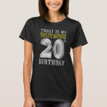 Vandaag is mijn Triplet Brother 20th Birthday Part T-shirt<br><div class="desc">Vandaag is mijn Triplet Brother 20th Birthday party 20 Years old .</div>