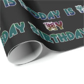 Vandaag is mijn verjaardag Art Print Cadeaupapier (Rol Hoek)