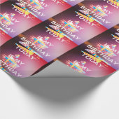 Vandaag is mijn verjaardag Art Print Cadeaupapier (Hoek)