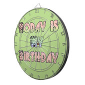 Vandaag is mijn verjaardag Art Print Dartbord (Voorkant Rechts)