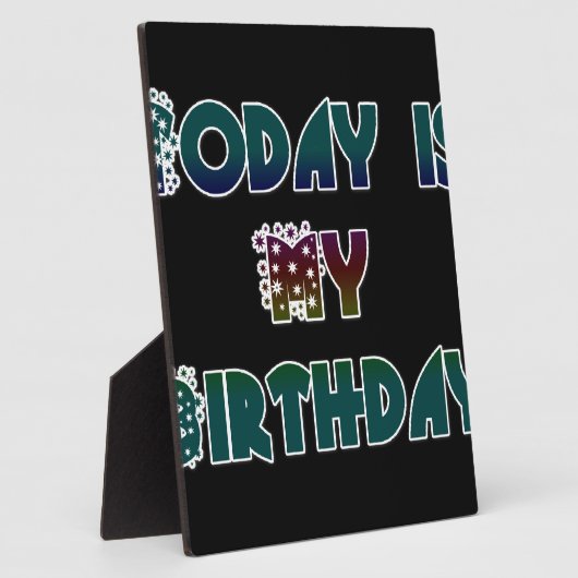 Vandaag is mijn verjaardag Art Print Fotoplaat (Zijkant)