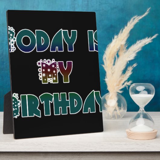 Vandaag is mijn verjaardag Art Print Fotoplaat (Zijkant)