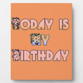Vandaag is mijn verjaardag Art Print Fotoplaat (Voorkant)