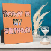 Vandaag is mijn verjaardag Art Print Fotoplaat (Zijkant)
