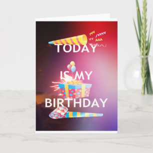 Vandaag is mijn verjaardag Art Print Kaart