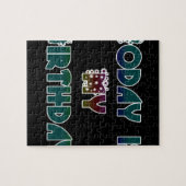Vandaag is mijn verjaardag Art Print Legpuzzel (Horizontaal)