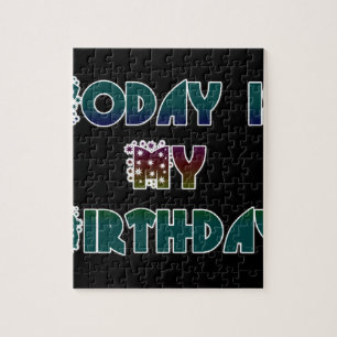 Vandaag is mijn verjaardag Art Print Legpuzzel